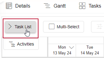 The Task List control