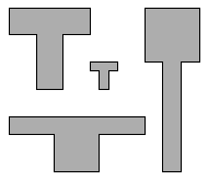 An item resized in four different ways