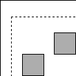 Two unaligned items