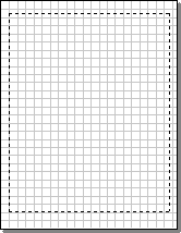 A new border window, with the page orientation set to portrait
