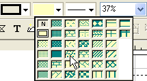 Selecting a pattern from the Pattern control