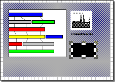 Draw a rounded rectangle under the picture
