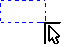 The dotted outline defines the size of the annotation