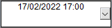 When you click inside the cell, a drop-down arrow appears