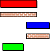 Three tasks have been assigned a variety of codes