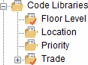 Two code libraries with red ticks displayed in the project view
