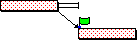 Following a reschedule, the first task has float as the second task cannot be moved