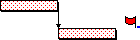 Following a reschedule, the second task is moved to an earlier start date although the flag remains at its original date
