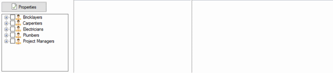 The resource usage view pane