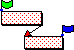 A blue deadline flag is applied to the end of the second task