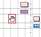 A hand pointer, highlighted in the bar chart