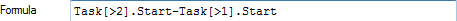 Task[>2].Start-Task[>1].Start