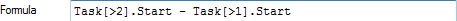 Task[>2].Start - Task[>1].Start