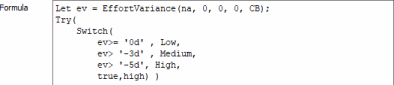 Sample formula, simplified with a Let statement