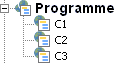 A programme chart containing only projects