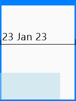 The project timeline scroll area