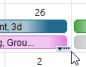 A downwards-pointing arrow and ellipsis appear at the bottom of the day