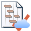 A document with a red tick and a blue cloud