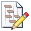 A document with a yellow pencil