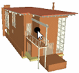 A 3D model with a dot indicating the point at which you have clicked