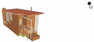 A fixed point outside the confines of a 3D model