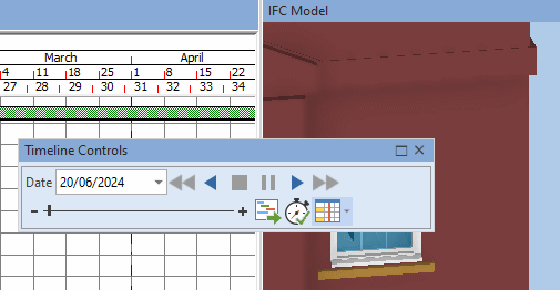 The Timeline Controls pane