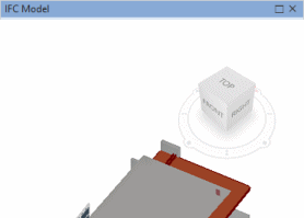 The view cube in the IFC Model pane