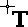 A cross with a capital letter 'T'