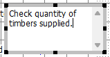 Text typed into the box