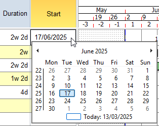 A calendar