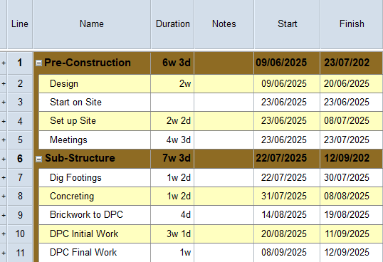 The new column in the spreadsheet