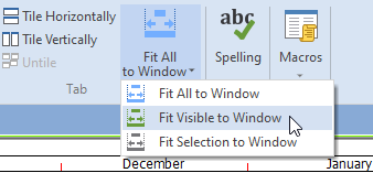 The drop-down menu on the Fit All to Window control