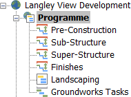 The hammock displayed as part of the project hierarchy in the project view