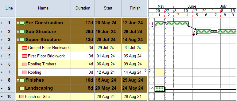Viewing more of the spreadsheet at the expense of the bar chart display
