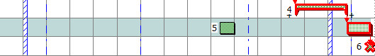Unsaved work highlighted in blue