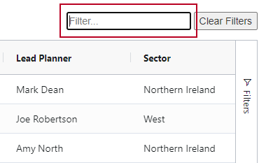 The simple filter control