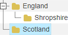 A new 'Scotland' value at the top level of the user-defined enumerator