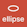 An ellipse, with the word 'ellipse' beneath it